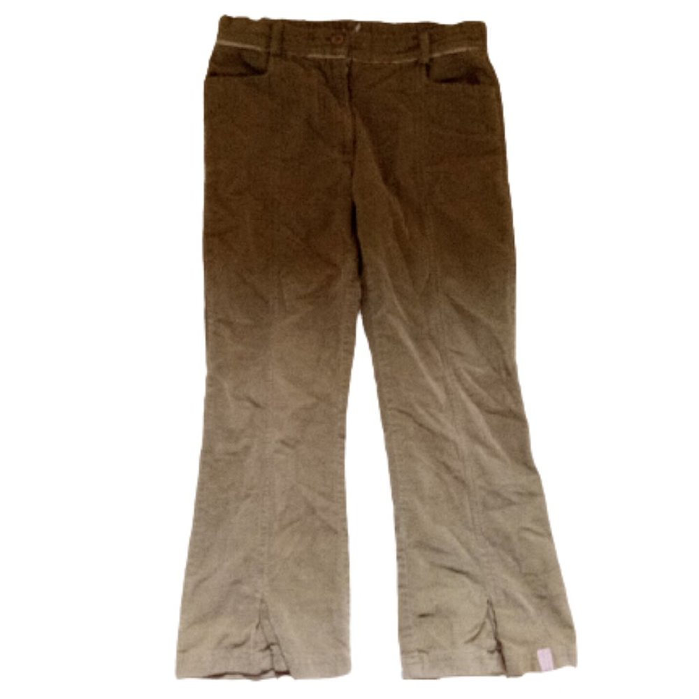 ----  Brown Stretch Velvet Pants Girl Size 6